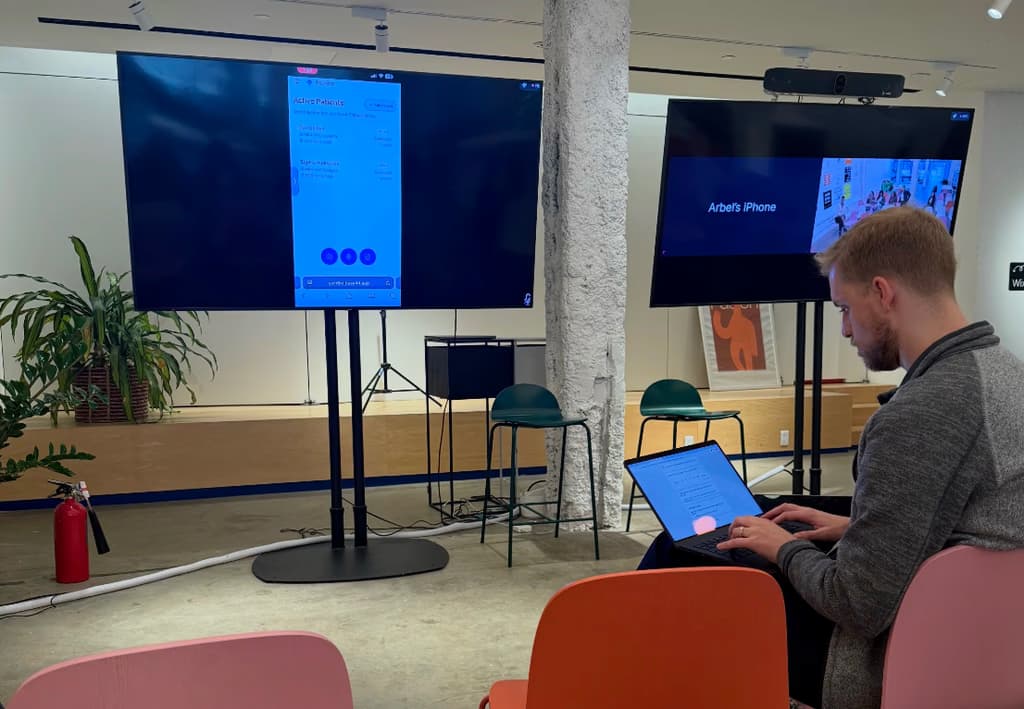 Usability test session